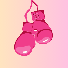 Pink Fight Night Bra Gala